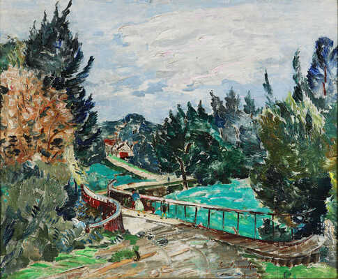 Грищенко Алексей Васильевич. Пейзаж с мостом